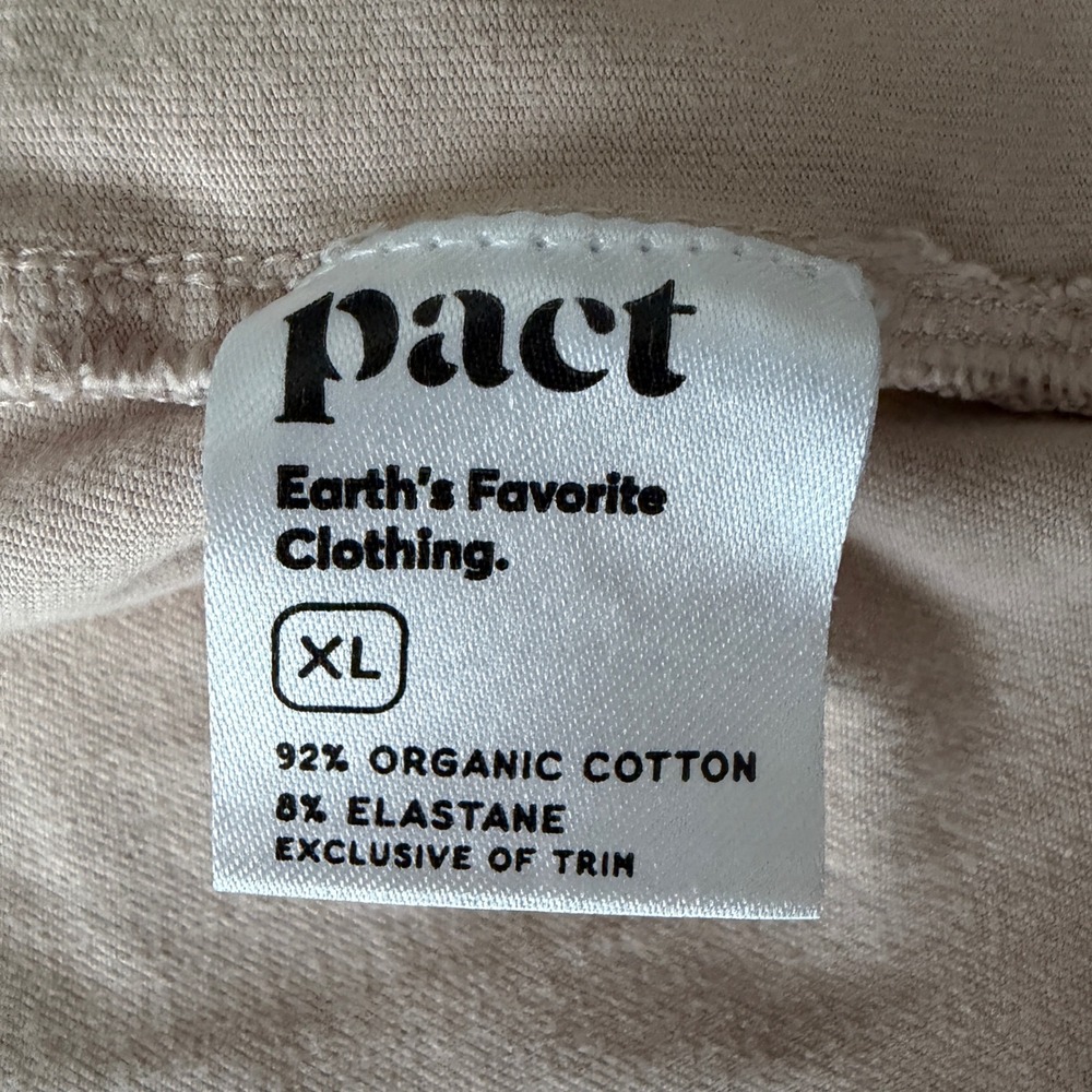 Pact Cream Airplane Wrap Organic Cotton Open Cardigan XL - Picture 7 of 7